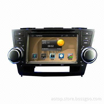 8-inch In-dash Car DVD GPS Player with Android OS/DVD/GPS/WiFi/3G/RDS/Radio/Bluetooth for Highlander
